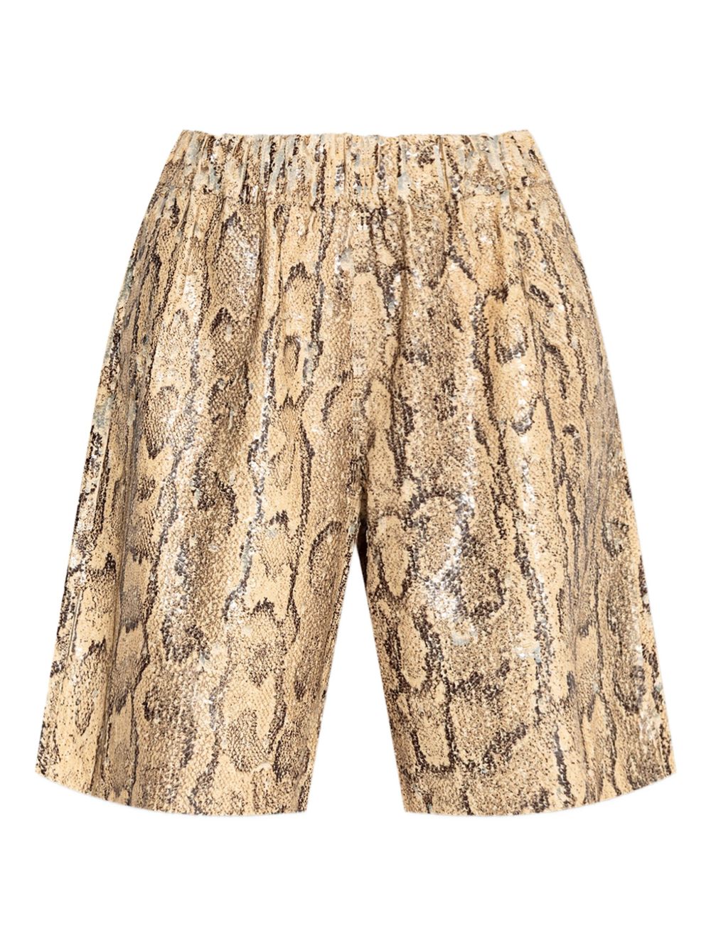 スーパーセール タイムセール 時間 shorts snakeskin-print Beige Dries DRIES - women - noten van ウェア